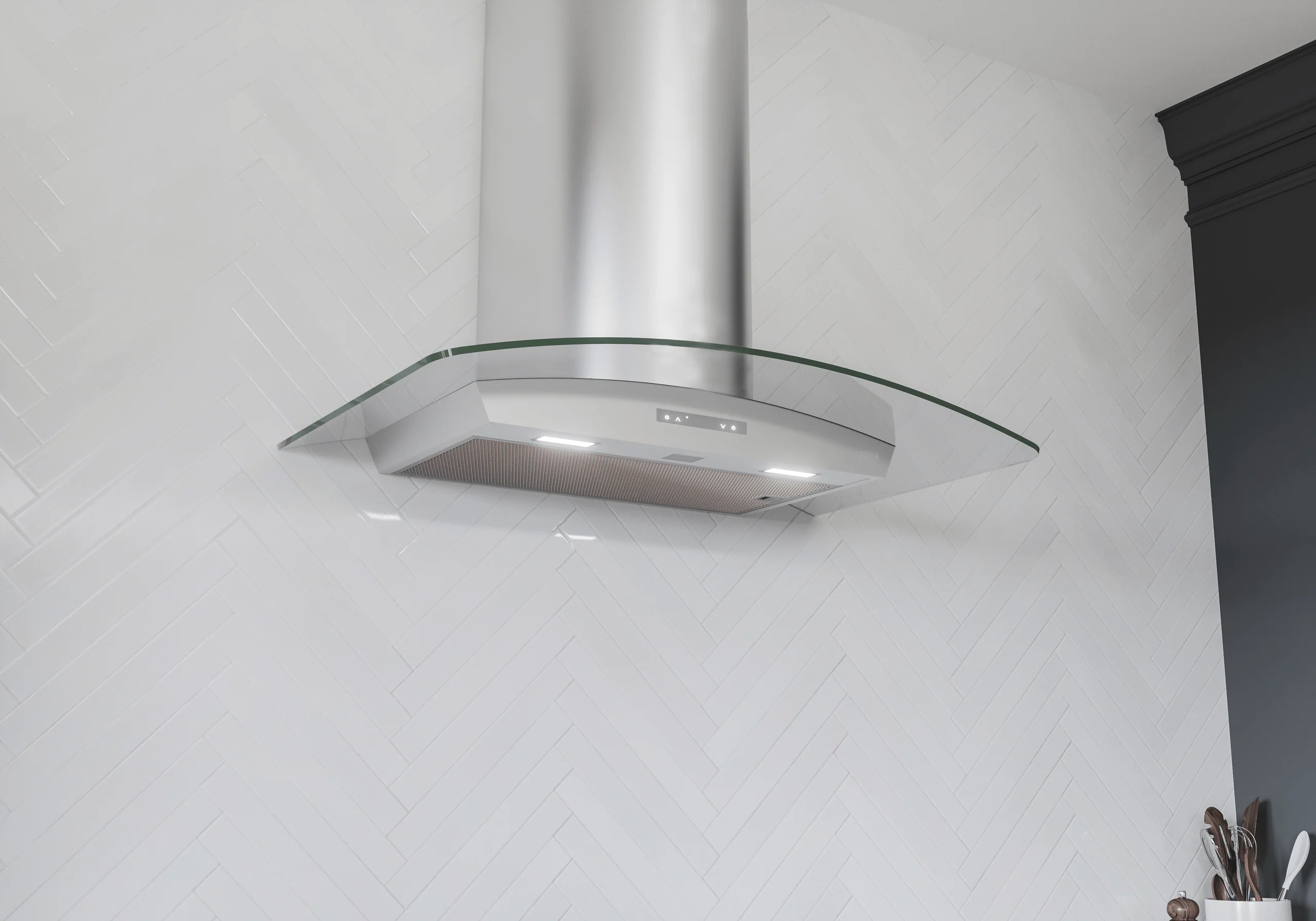 Zephyr ZMIM90CG Milano Connect Wall, 90cm, SS+Glass, LED, ACT - Image 7