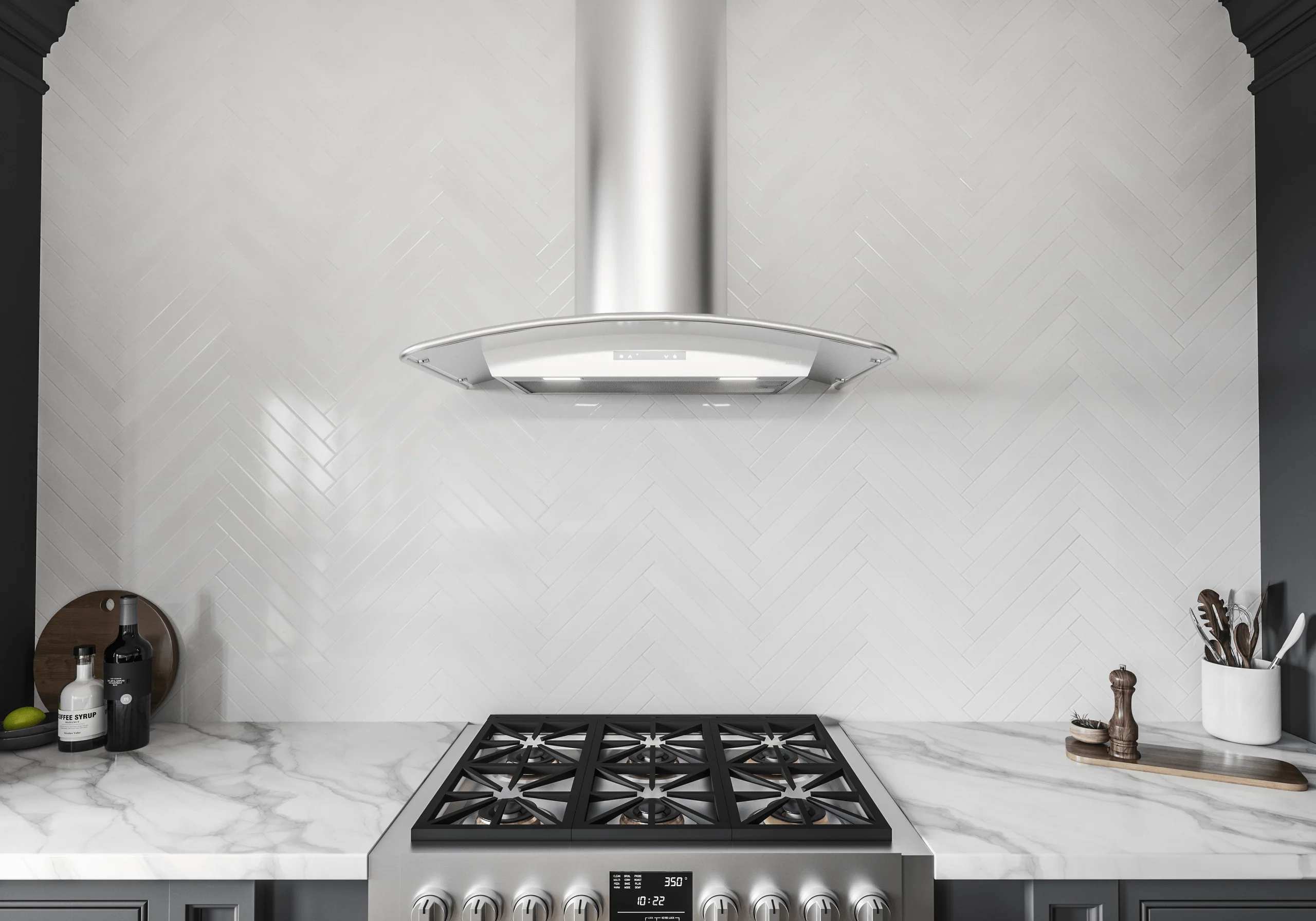Zephyr ZMIM90CS Milano Connect Wall, 90cm, SS, LED, ACT - Image 4
