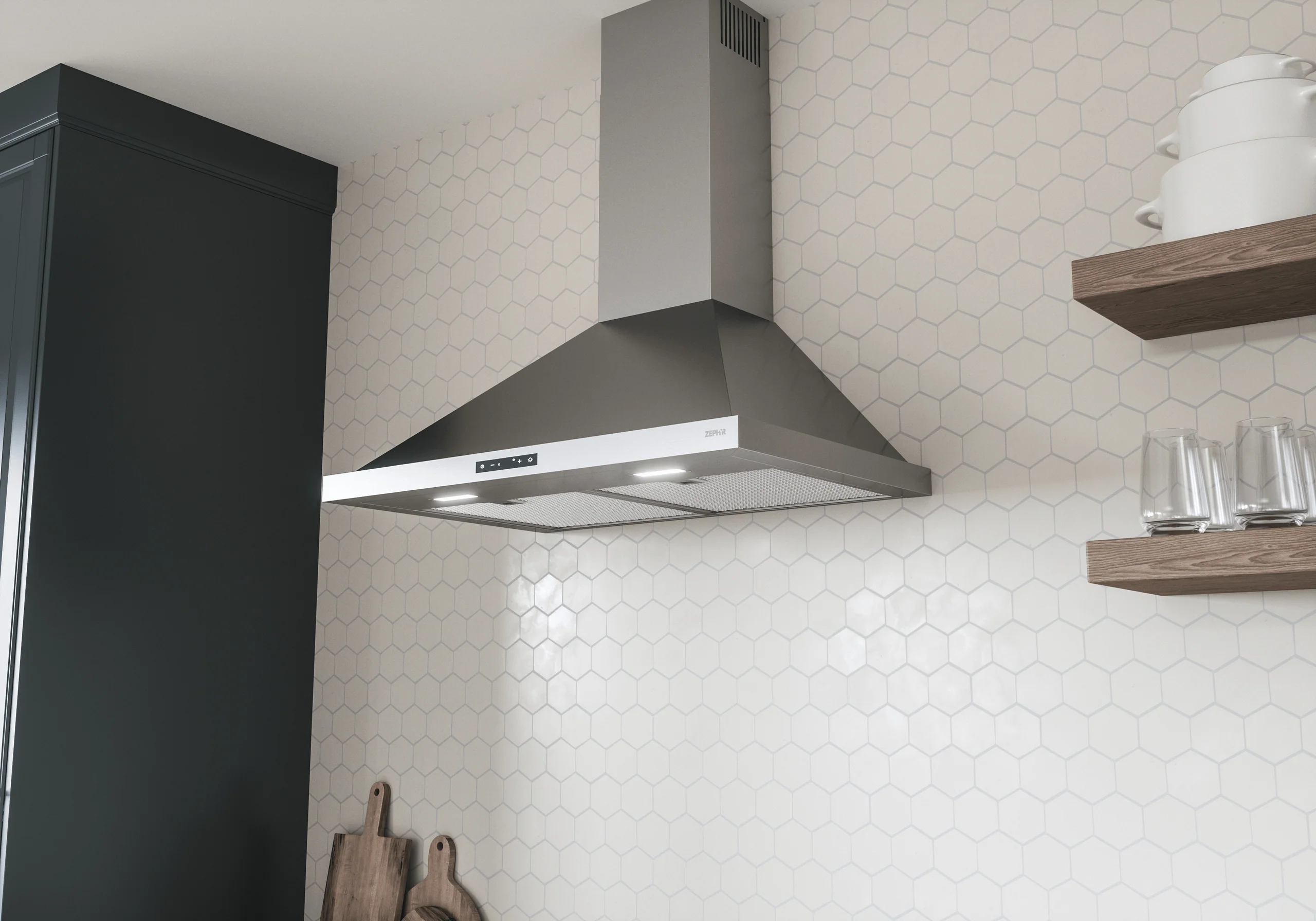 Zephyr ZOME30BS Ombra, Wall, 30", SS, 600 CFM - Image 7