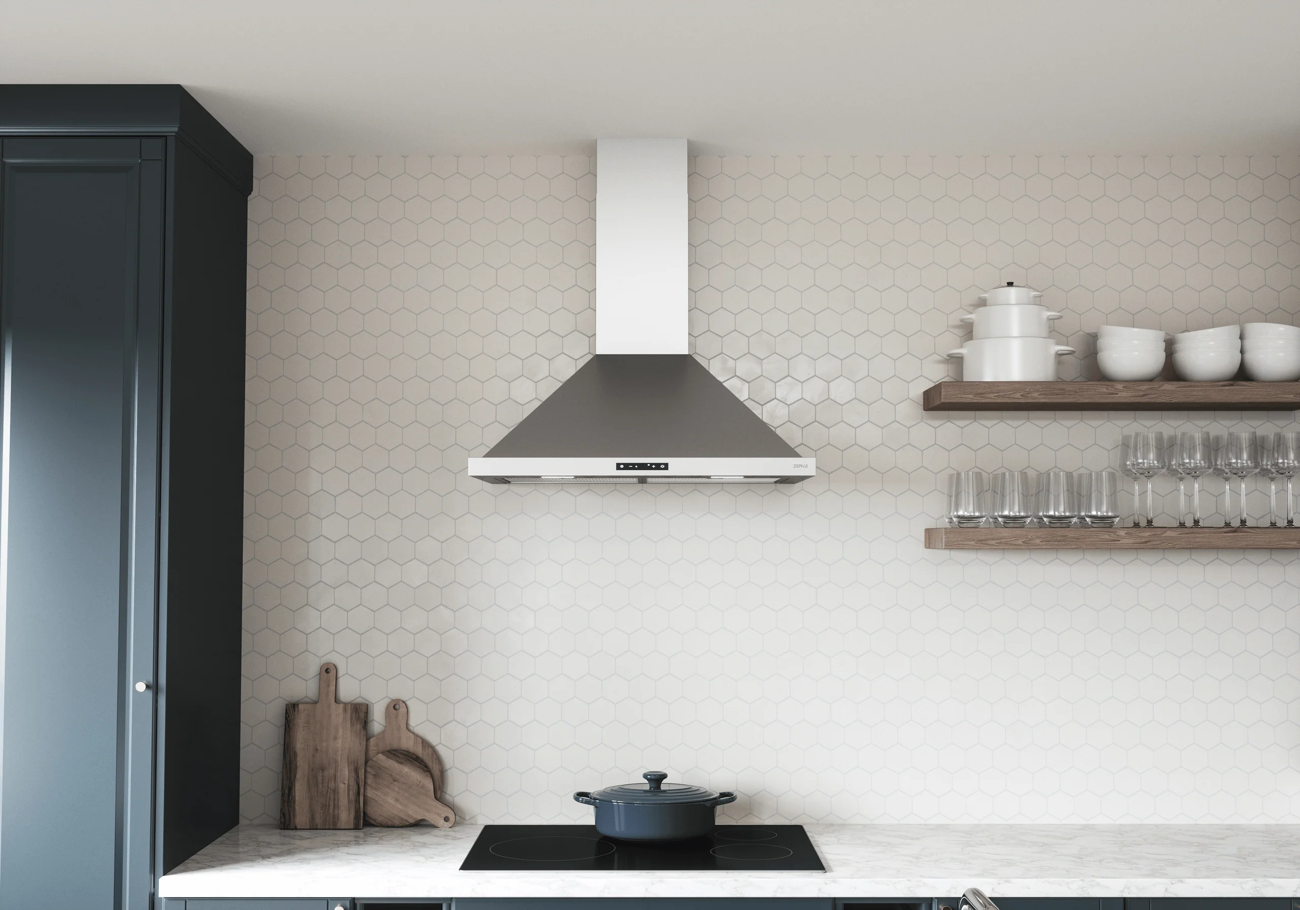 Zephyr ZOME36BS Ombra, Wall, 36", SS, 600 CFM - Image 4
