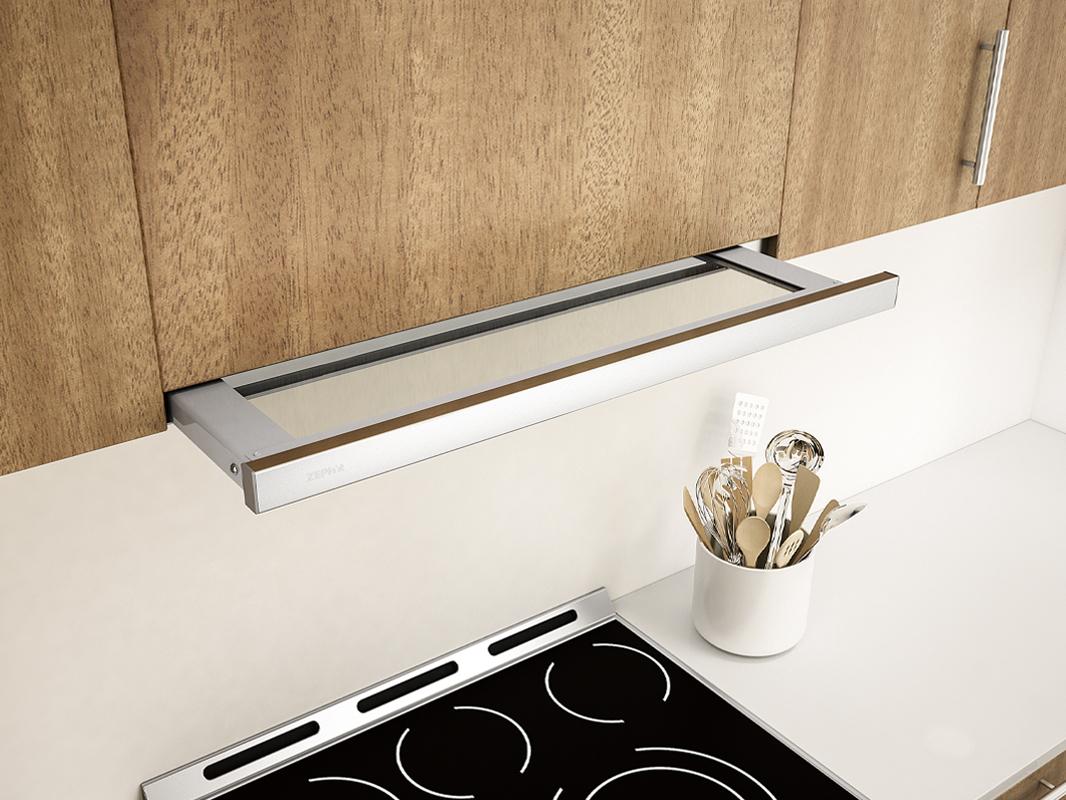 Zephyr ZPIE24AW290 Pisa, UC, 24", Wht+Glass, 290 CFM - Image 5