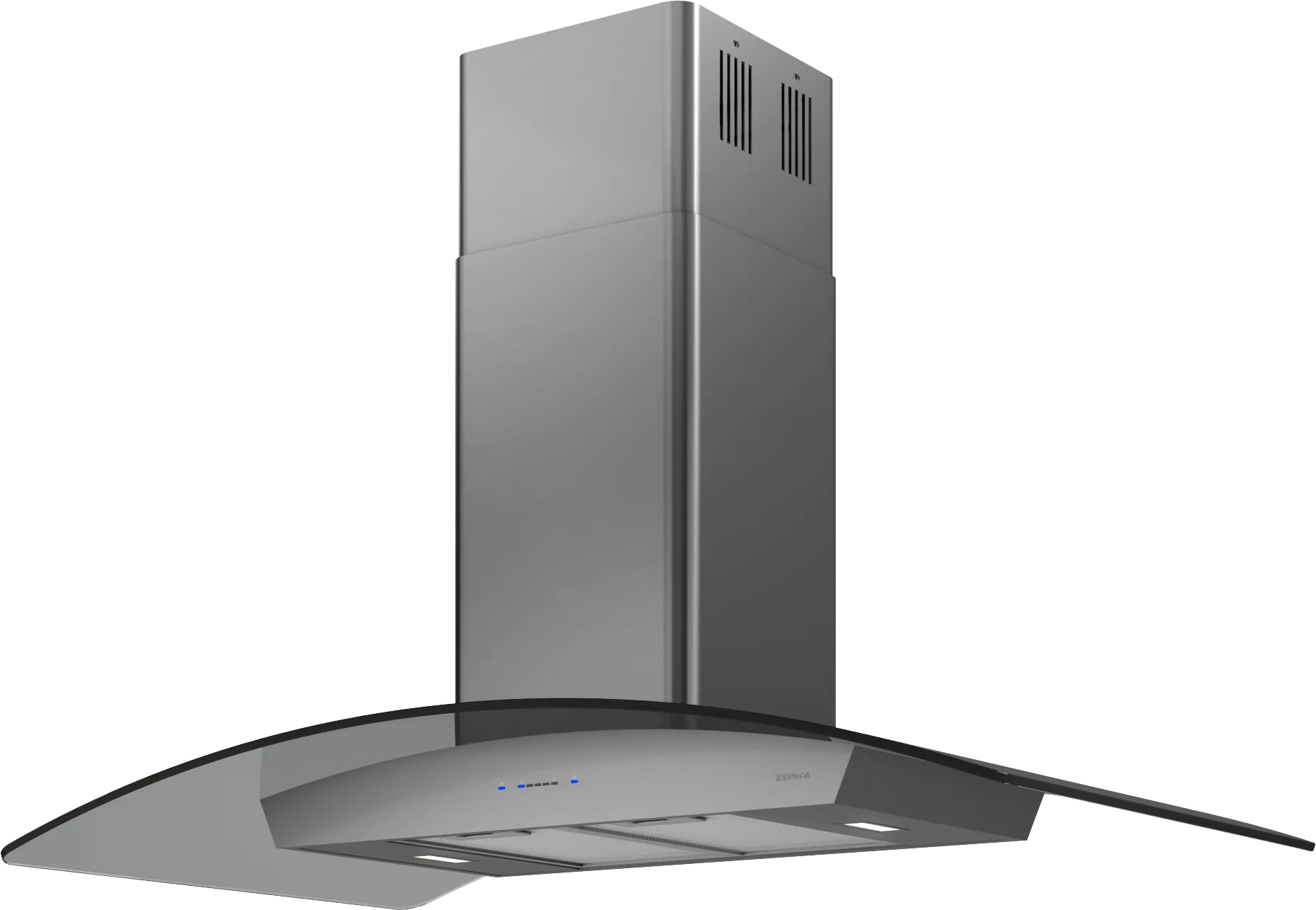 Zephyr ZREE42BBSGG Ravenna Island, 42in, Black SS+Gray Glass, LED - Image 3