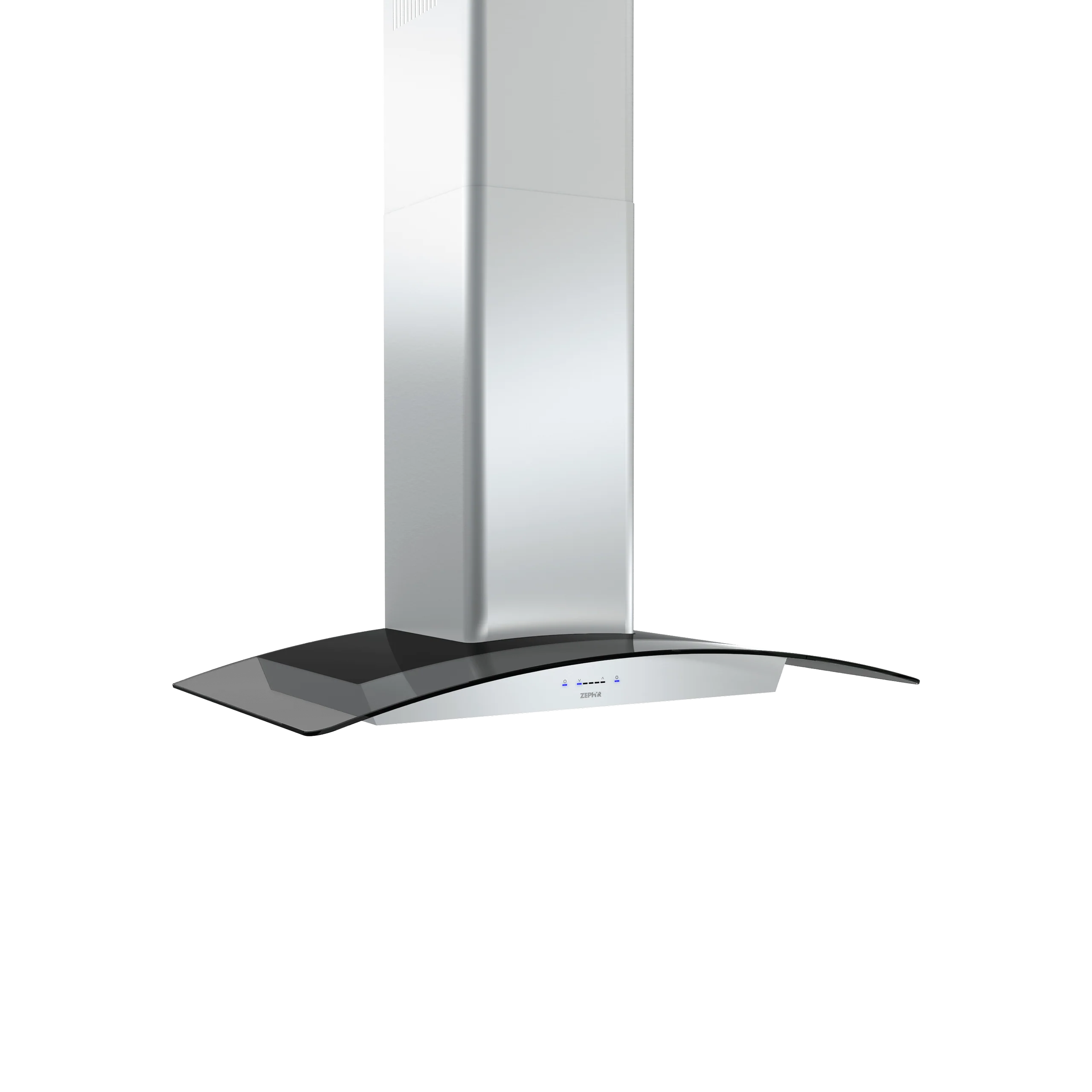 Zephyr ZRVM90BBSGG Ravenna, Wall, 90cm, Blk SS+Gray Glass, ACT, LED - Image 2