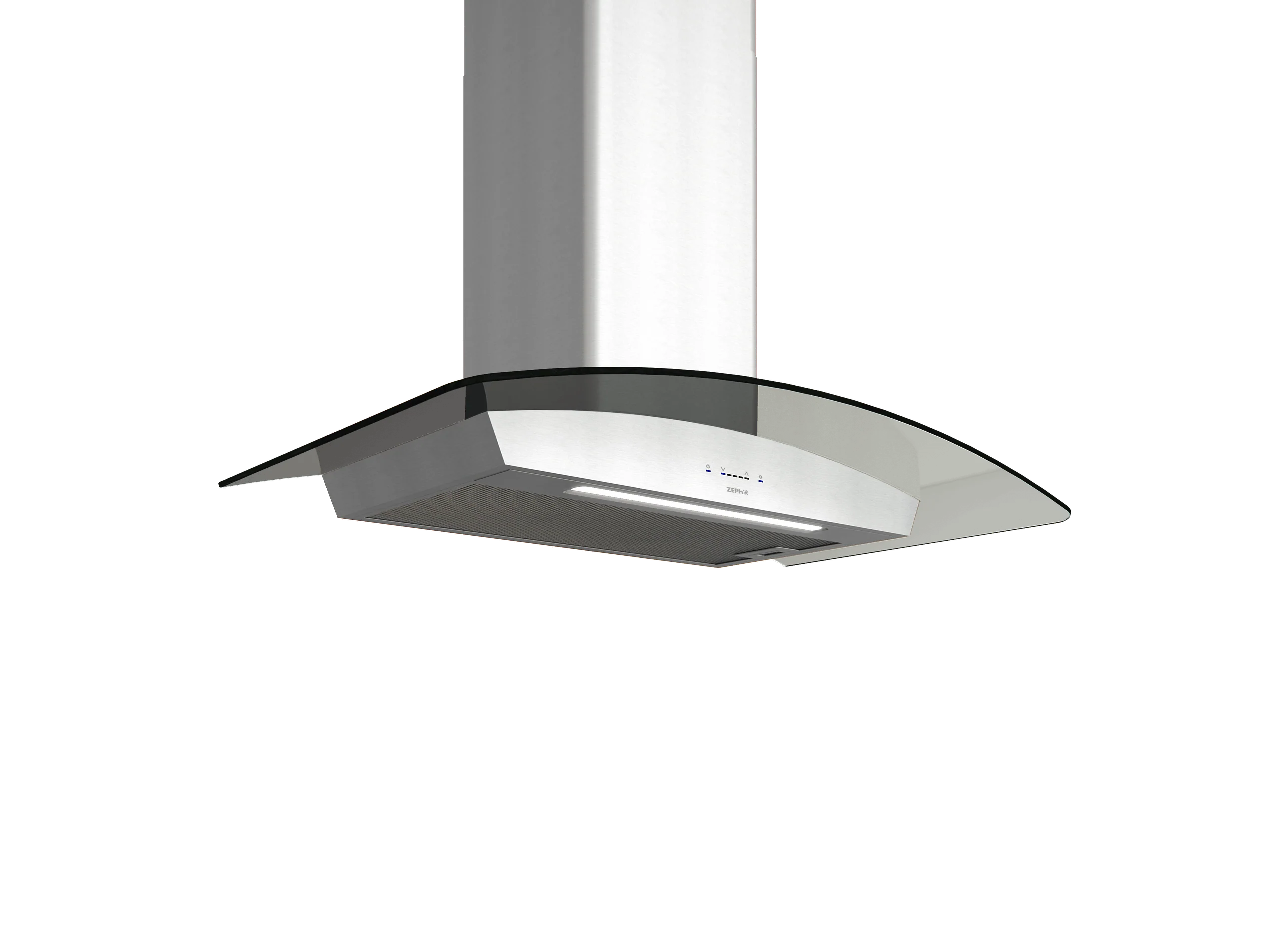 Zephyr ZRVM90BBSGG Ravenna, Wall, 90cm, Blk SS+Gray Glass, ACT, LED - Image 3