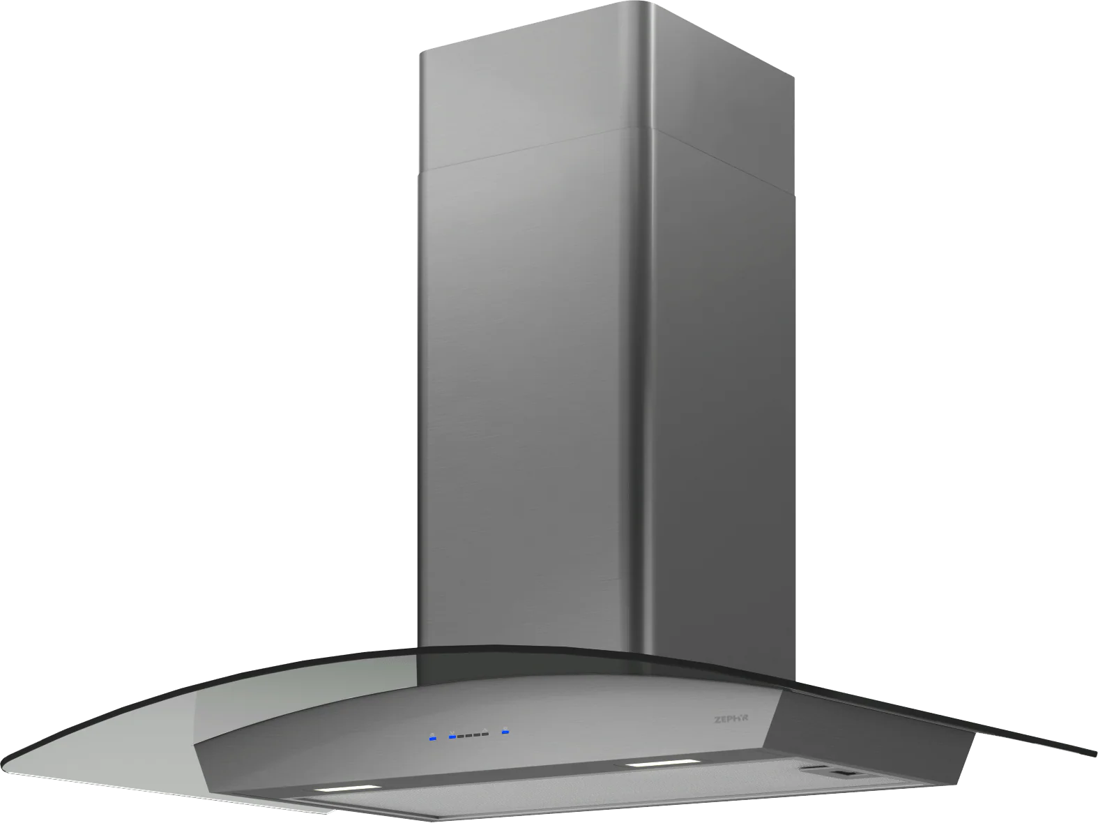 Zephyr ZRVM90CBSGG Ravenna Wall, 90cm, Black SS+Gray Glass, LED - Image 3