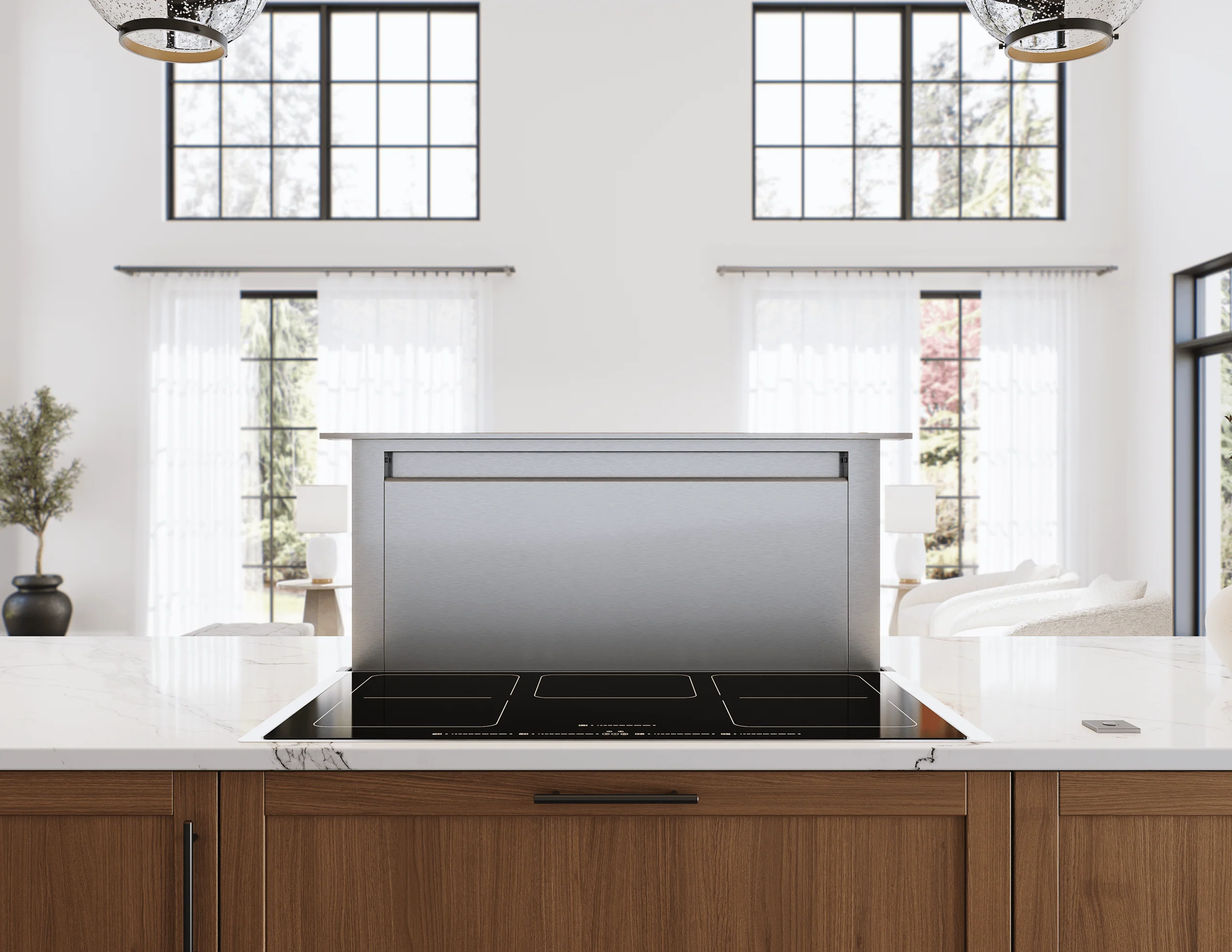 Zephyr ZTVE30AS Treviso Downdraft, 14" rise, 30" Width, SS, 600 CFM - Image 5