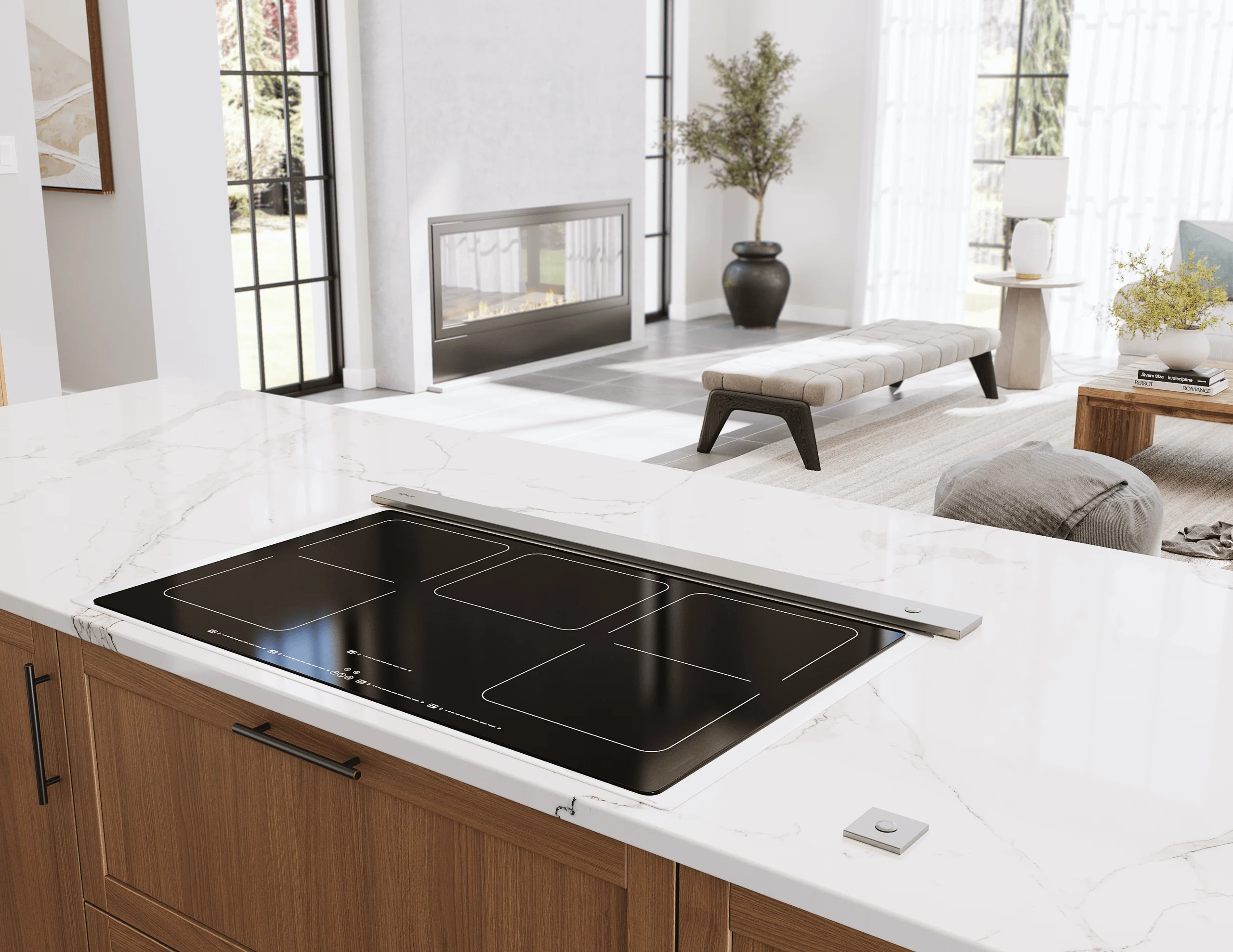 Zephyr ZTVE36AS Treviso Downdraft, 14" rise, 36" Width, SS, 600 CFM - Image 8
