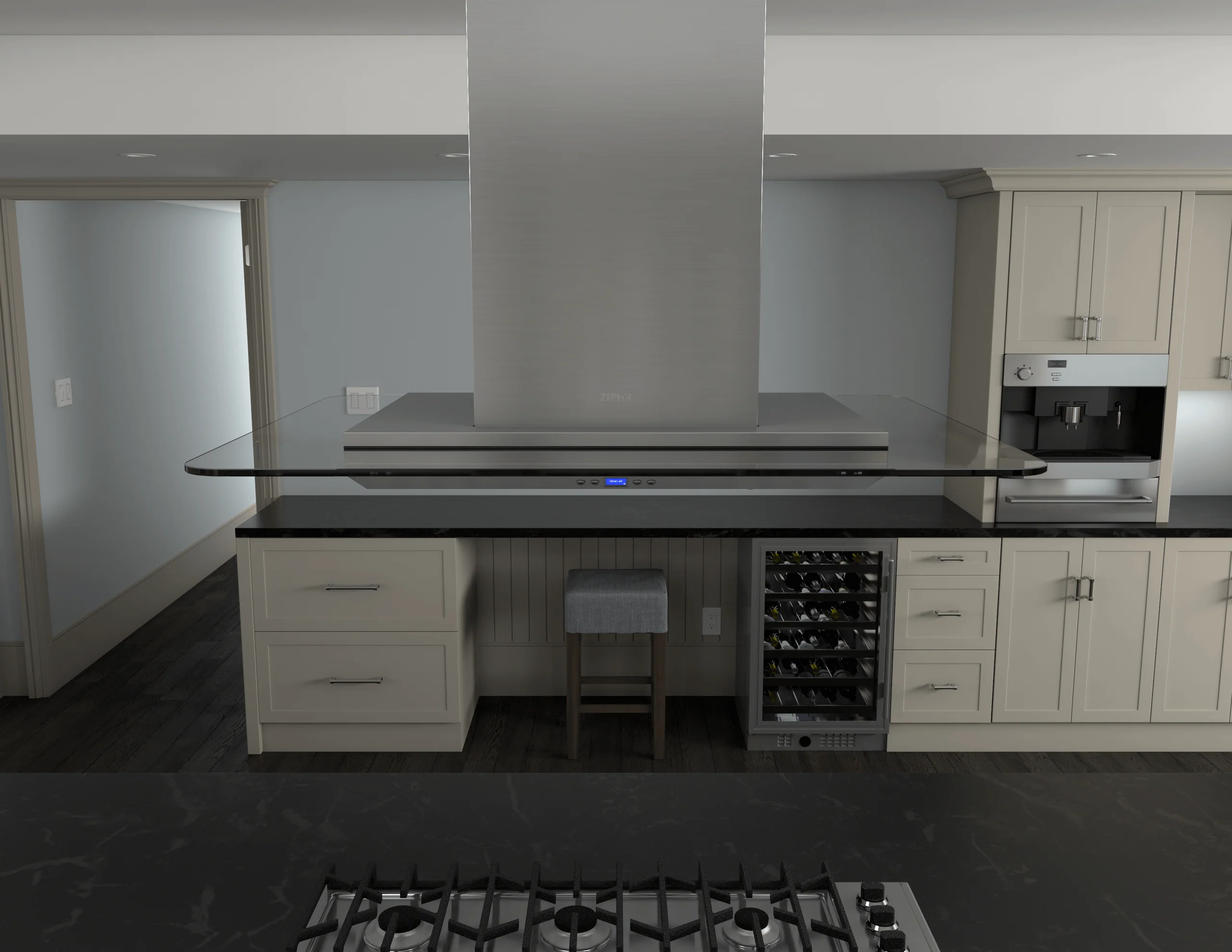 Zephyr ZVNE42AG Verona, Is., 42" SS+Glass, 715 CFM, DCBL, ACT - Image 3