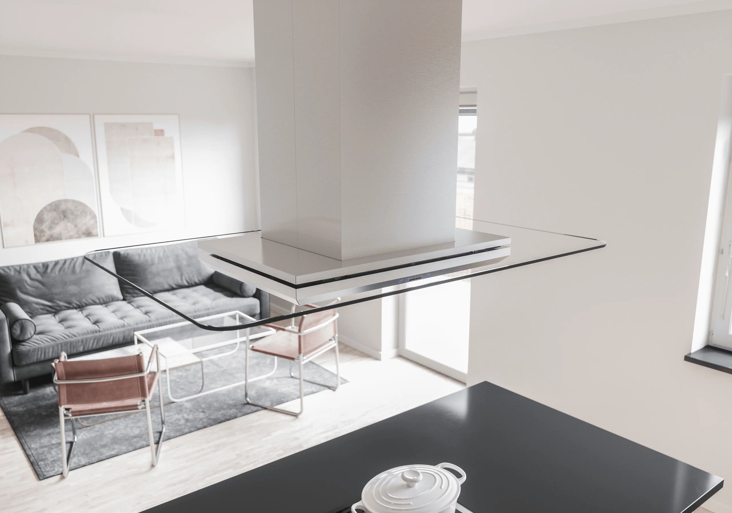 Zephyr ZVNE42BG Verona, Island, 42in, SS+Glass, LED, ACT - Image 6